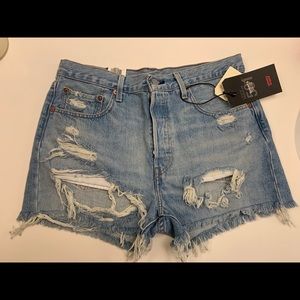 501 Levi’s High Waisted Shorts